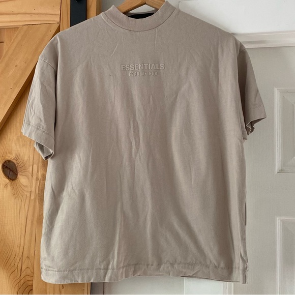Essentials Boys Tan Short Sleeve T-shirt - Picture 1 of 8